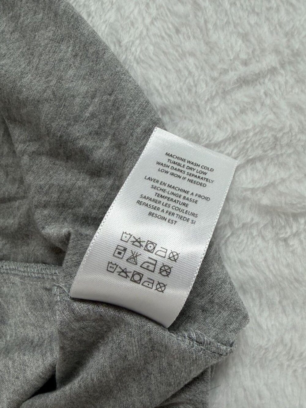 Everleigh Top Womens Large Gray Knit Tunic Lace Trim 3/4 Sleeve Hi Low Swing - Picture 5 of 8